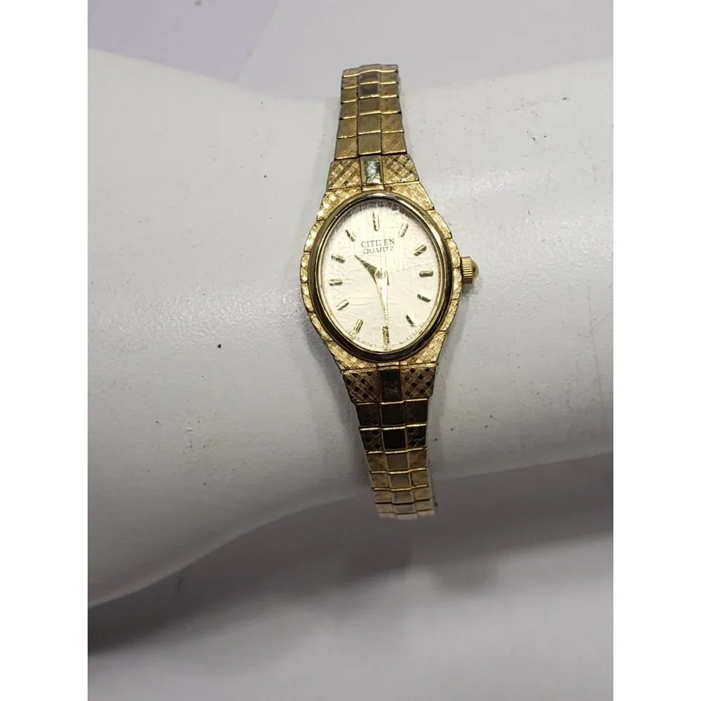 Citizen Quartz Women’s Watch – Stainless Steel 350365 Gold Tone Pre Owned